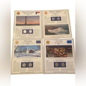 USA State Commemorative Quarter and Stamp Sets